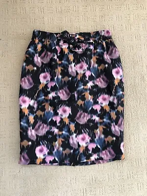 J. Crew Collection Rare Blurry Floral Skirt Multicolor Silk Cotton Sample 6 • $60