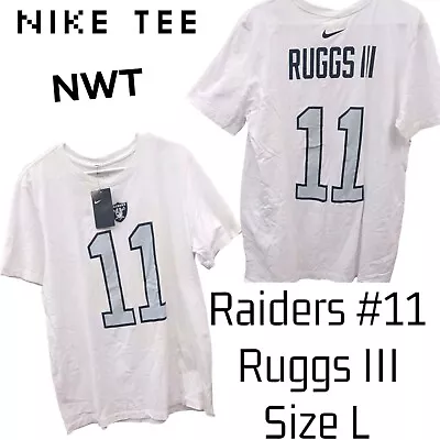 Nike Tee Oakland Raiders #11 Ruggs III Jersey Shirt Standard Fit Size L NWT • $20