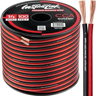 14 Gauge Speaker Wire Speaker Cable For Car Home Or Rv Audio Cable 100ft Cca • $27.85