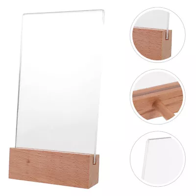  A5 Honor Certificate Box Wood Table Menu Stand Display For Diploma • £7.98
