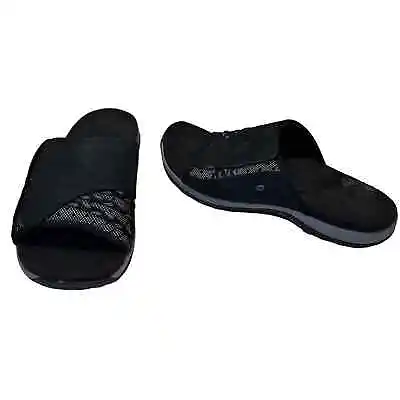 Merrell Lilyfern Casual Slip On Slide Sandal Black Gray Women's Size 7 • $29