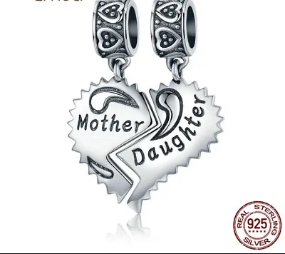 Mother And Daughter Charm 925 Sterling Silver Mum Mothers Day  Gift • £17.99