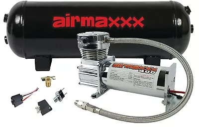 Airmaxxx Chrome 400 Air Compressor 3 Gallon Air Tank Drain 165 On 200 Off Switch • $176.54