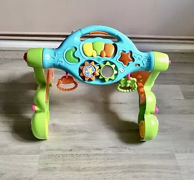 2in1 Baby Walker First Steps Activity Bouncer Musical Toys Car Along Ride  On Go • £13