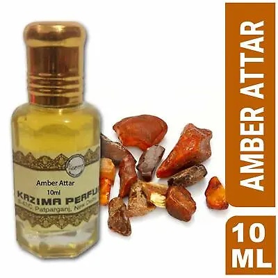 £9.42 • Buy KAZIMA Amber Attar Perfume For Unisex - Pure Natural Undiluted (Non-Alcoholic)