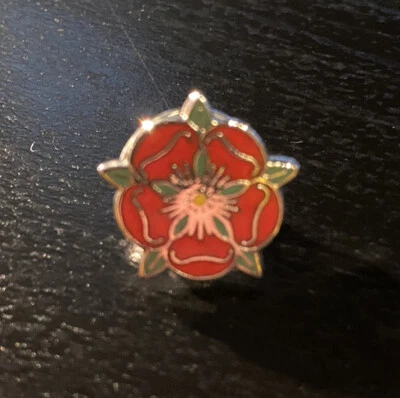 Lancashire County Red Rose Lapel Pin Badge - Vintage • £6.99