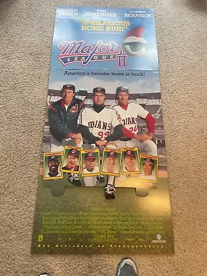 Major League 2 Video Store Standee Display Cleveland Indians NEVER USED • $34.99