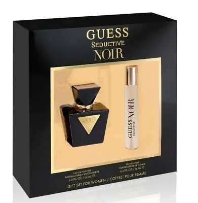 £43.08 • Buy Guess Seductive Noir 2 Piece Gift Set 1 Oz EDT Spray 15ml Travel Spray
