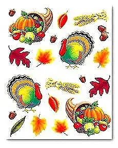 $5.61 • Buy Thanksgiving Stickers 4 Sheets Per Pkg
