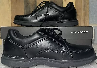 Rockport Men's Eureka Walking Shoes Size 11 W Black Leather K71218 - New! • $48.99