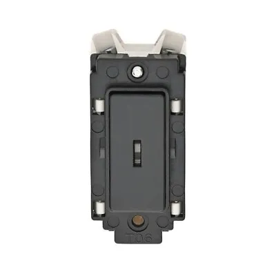 Crabtree 4461/BK Keyswitch Double Pole Grid Switch Module Black Trim • £6