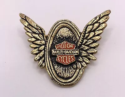 VTG 70s Harley Davidson Lapel Collectible Vest Hat Motorcycle Biker Pin Badge • $17.99