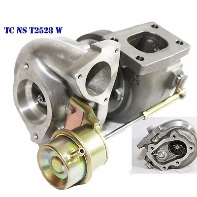 Oil/Water Cooled Hybrid Turbo T25/T28  2  Inlet 2Bolt Flange For 240SX SR20 CA18 • $169