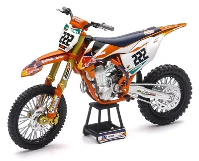 New Ray Ktm 450 Sx-f Tony Cairoli World Champion Legend 1/10 Die Cast Toy Orange • $53.95