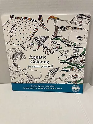 TWO Aquatic Coloring To Calm Yourself Adult Coloring Books (2 Of The Same Book) • $8