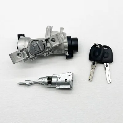 Ignition Switch Door Lock Cylinder For VW Jetta 2011-2018 KEYED ALIKE W/CHIPS • $51.99