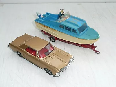 Corgi Gift Set 31 Buick Riviera & Dolphin Boat On Trailer W/figure  Original  • $19.11