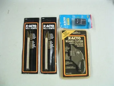 $65 • Buy 2 Brand New X-acto #1 Knives, 1 X-acto Board Cutter, And 15 Scoring Blades #16