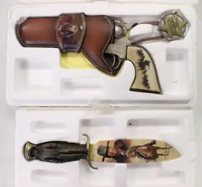 John Wayne American Legend Knife & Duke Gun Bradford Exchange Collectible W/ COA • $99.99