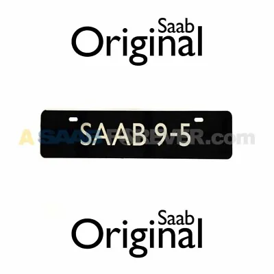 Saab 9-5 Euro Vanity License Plate New Genuine Oem Dealer Accessory 0263509 • $32.99