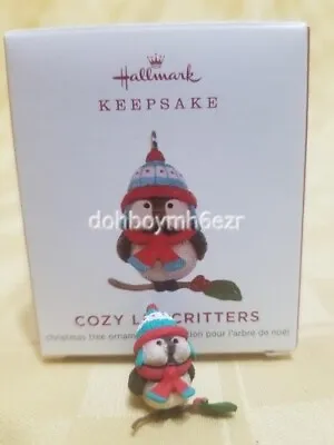 Hallmark 2019 Cozy Lil' Critters Bird Series Miniature Mini Christmas Ornament • $32.99