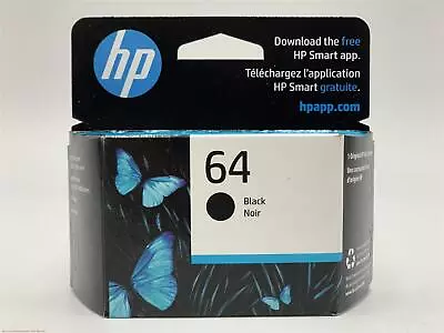 HP 64 Single Ink Cartridge - Black (N9J90AN#140) EXP SEP 2024 • $18.41