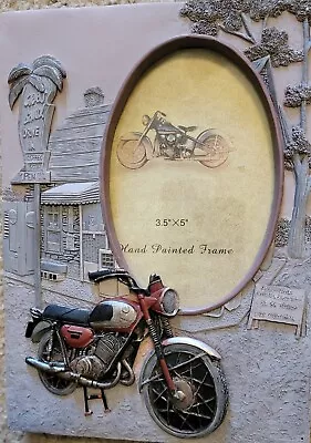 3D Motorcycle Tabletop/Wall Photo Picture Frame Hand Painted NEW • $25