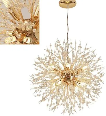 £49.95 • Buy Modern 8 Light Crystal LED Chandelier Sputnik Lighting Firework Pendant Lamp