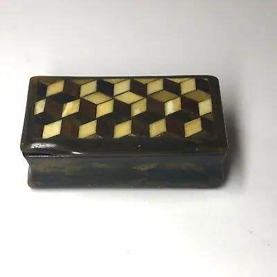 Antique Early Victorian Horn Snuff Box • £59.95