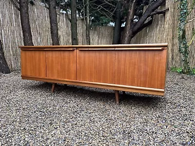 Vintage Mid Century McIntosh Teak Long John 4 Door Sideboard Cupboard Cabinet • £290