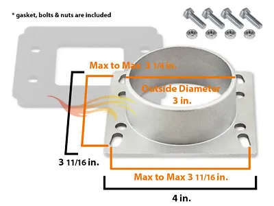 90-97 Miata MX5 1.6 1.8 AIR INTAKE MAF Filter Adapter • $10.79