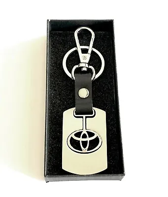 Toyota KeyChain Key Chain Stainless Steel SILVER In A Black Box • $17.99