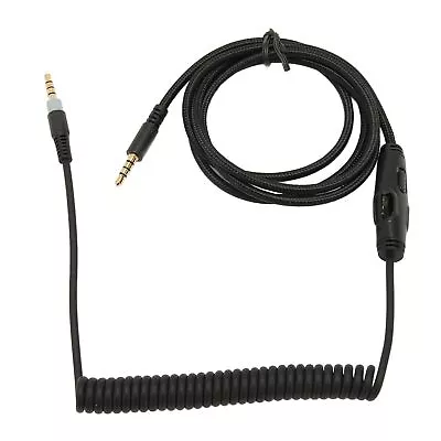 Coiled Headphone Cable Replacement Headset Sound Cord With Volume Key For Ki GDS • £12.83