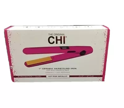 NEW CHI 1  Ceramic Hairstyling Iron For Silky Smooth Hair Hot Pink Metallic • $68