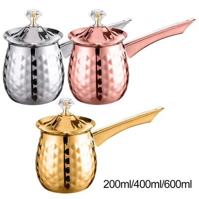 £9.90 • Buy Stainless Steel Turkish Coffee Pot Milk Warmer Candle Wax Melting Pot 200 -600ml