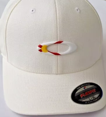 Oakley Tincan Flag Florida White FOS900141 X/XL Flex Fit Hat • $17.99