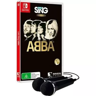 Let's Sing ABBA - 2 Microphone Bundle - Nintendo Switch - BRAND NEW • $56.81