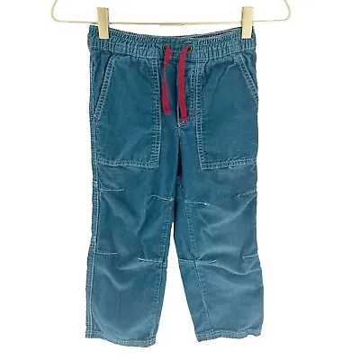 Mini Boden Youth 7Y Blue Corduroy Pull On Elastic Waist Straight Pockets Unisex • $19.99