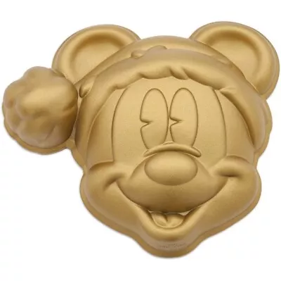 Disney Parks Christmas Mickey Mouse Jello Baking Mold Gold 7 X 8 Inches NWT • $15