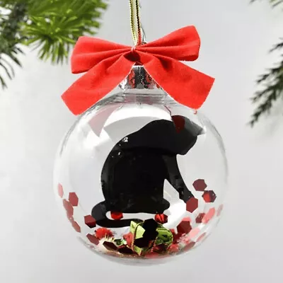 Funny Mini Smooth Outdoor Clear Ornaments Ball Festive Christmas Tree Decoration • $18.24