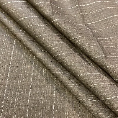 Brown Fine Wool Suiting For Vests Pants Jackets 100% Vintage Fabric By The Yard • $39.99