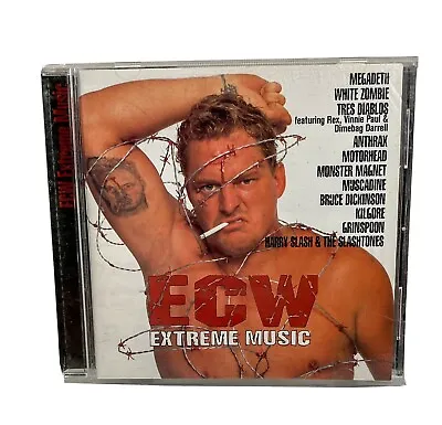 ECW Extreme Music CD 1998 Megadeath White Zombie Anthrax Motorhead Dimebag • $38.99