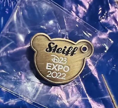 New D23 2022 EXPO Exclusive Steiff Bronze Bear Head Pin Disney Mickey Mouse • $19.99
