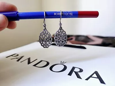 Pandora Shimmering 925 Silver Earrings • £35