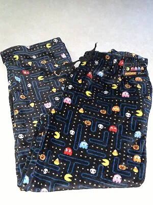 Pac-Man Mens Pajama Pants Lounge Sleep Video Game Halloween Large Atari 80's NWT • $24.99