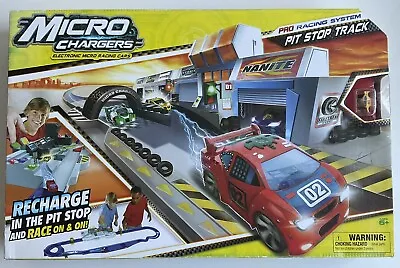 Micro Chargers Electronic Micro Racing Team Pro Racing System Pit Stop Track • $58.88