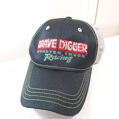 Grave Digger Monster Jam Truck Racing Cap Hat Adjustable Baseball Mesh Embroider • $23