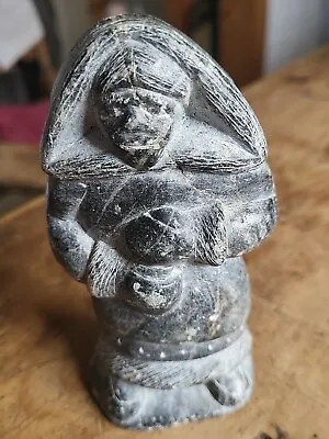 Vintage Inuit Carved Stone Figure • £50