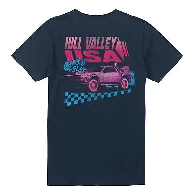 Back To The Future Mens T-shirt Marty McFly Hill Valley USA Tee S-2XL Official • £13.99