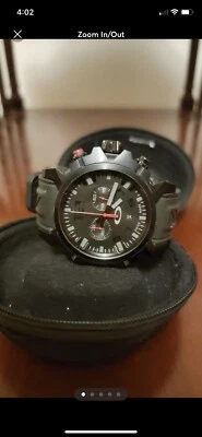 $799 • Buy Oakley Double Tap Stealth Watch W/Unobtainium Band Vanilla Scented Band